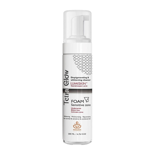 Tetra Glow Whitening Sensitive Zone Foam Cleanser - 200ml