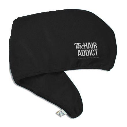 The Hair Addict Black Waffle Weave Frizz Off Towel