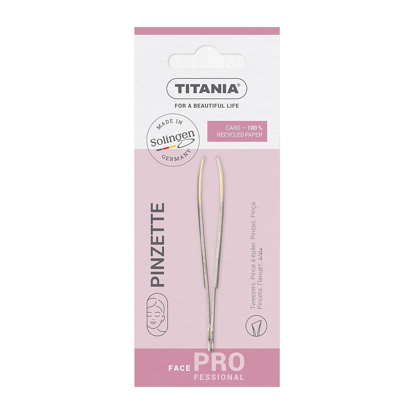 Titania Nickel Plated Tweezer - 1066/G