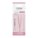 Titania Straight Gold Tweezer - 1070/GGA