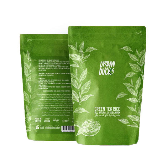 Urban Ducks green Tea Rice Scrub  - 160gm