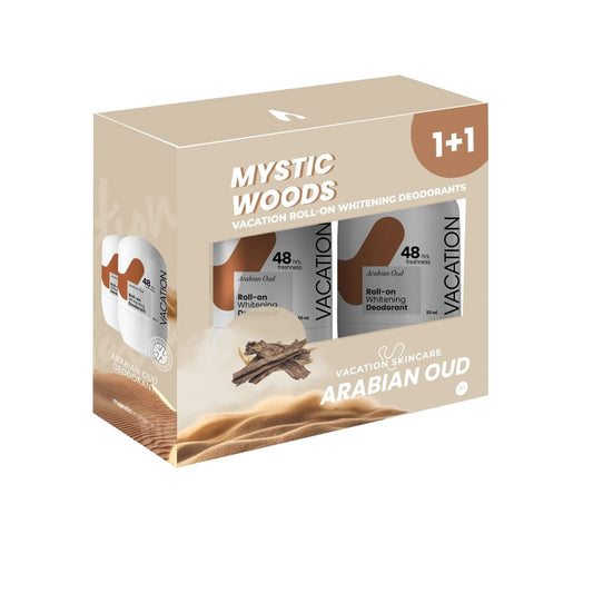 Vacation Arabian Oud Whitening Deodorant Roll On (1+1) - 50ml