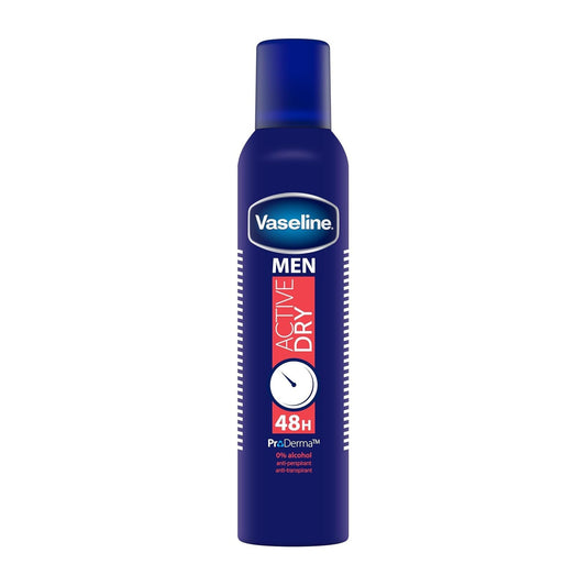 Vaseline Men Active Dry Antiperspirant Spray - 250ml