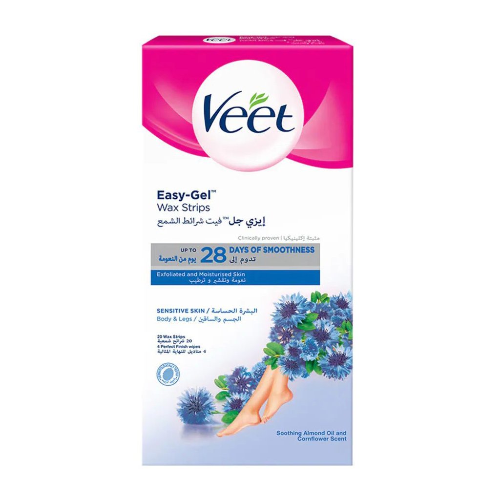 Veet Wax Strips for Sensitive Skin - 12 Count