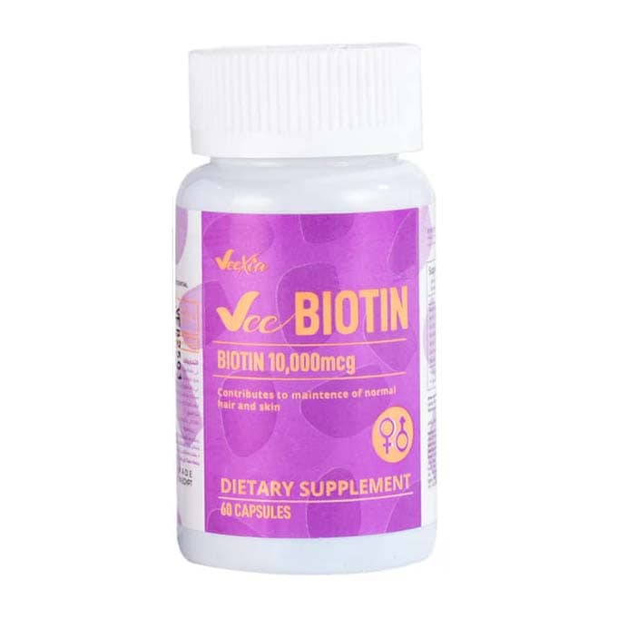 Veexia Vee Biotin Dietary Supplement Capsules - 30 Capsules