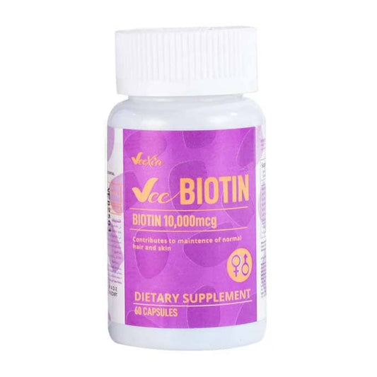 Veexia Vee Biotin Dietary Supplement Capsules - 30 Capsules