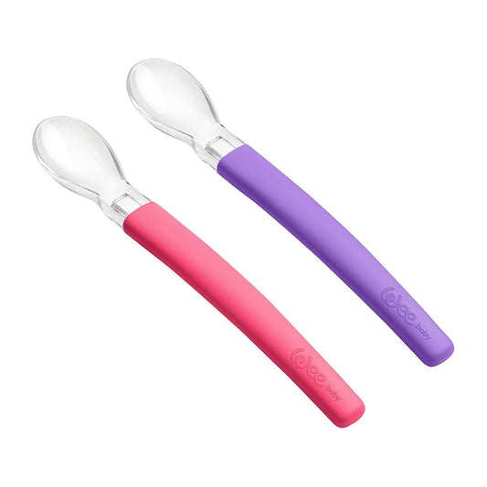 Wee Baby Feeding Spoons Silicone - 2 Pcs