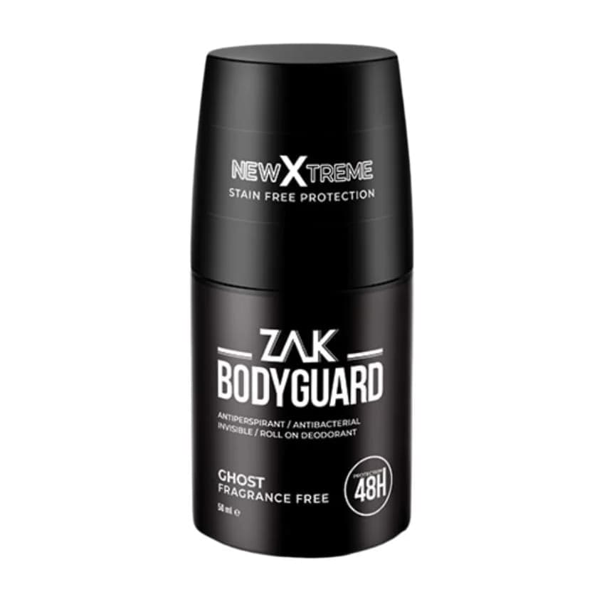 Zak Body Guard Ghost Fragrance Free Antiperspirant Deodorant Roll On - 50ml